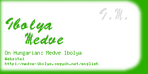 ibolya medve business card